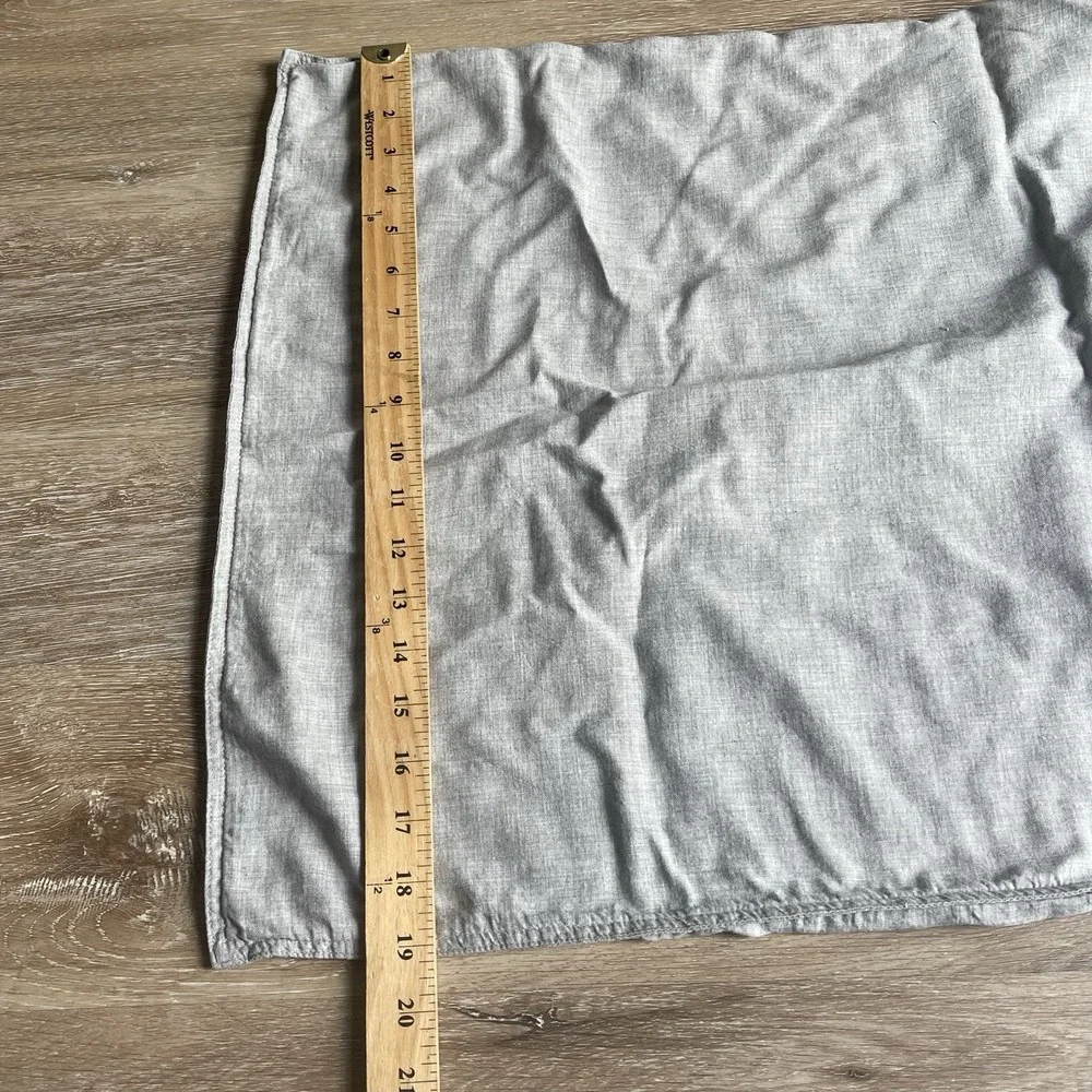 Restoration Hardware Gray King Pillow Shams Set Of 2 USA Cotton Cotton Cashmere